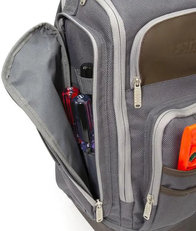 Alt view image 14 of 14 - Estwing 94759 20-Inch Hard Bottom Tool Backpack
