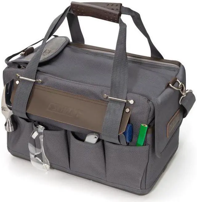 Alt view image 11 of 14 - Estwing 94761 14-Compartment, 16-Inch Carpenter's Tool Bag