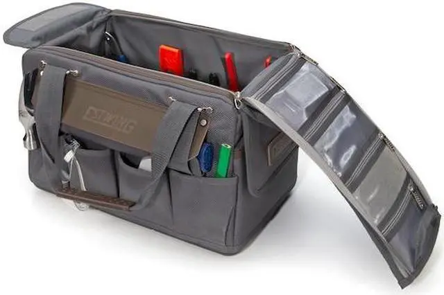 Alt view image 14 of 14 - Estwing 94761 14-Compartment, 16-Inch Carpenter's Tool Bag