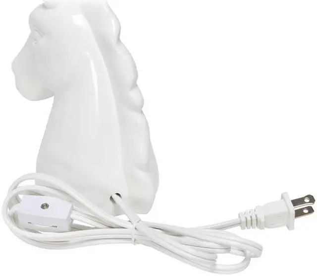Alt view image 8 of 14 - Simple Designs Sparkling Blue and White Unicorn Table Lamp