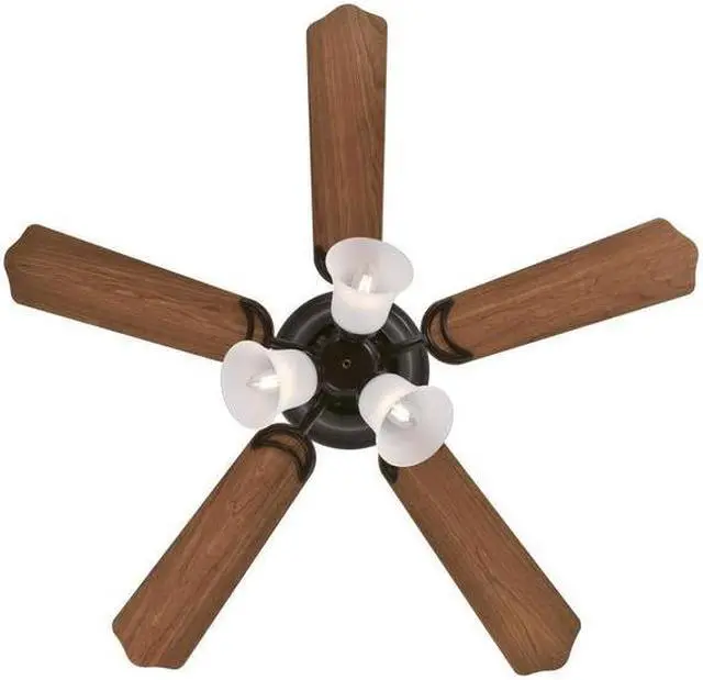 Alt view image 3 of 8 - westinghouse lighting 7231300 contempra trio indoor ceiling fan with light, 42 inch, oil rubbed bronze