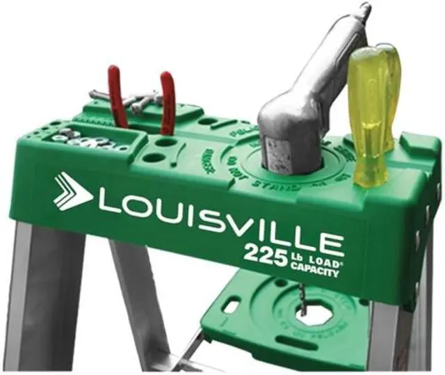 Alt view image 2 of 8 - LOUISVILLE AS4004 4 ft Aluminum Stepladder, 225 lbs. Capacity