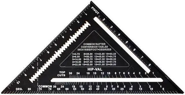 Alt view image 6 of 7 - JOHNSON LEVEL & TOOL 1904-1200 Rafter Square,Aluminum,12 in.