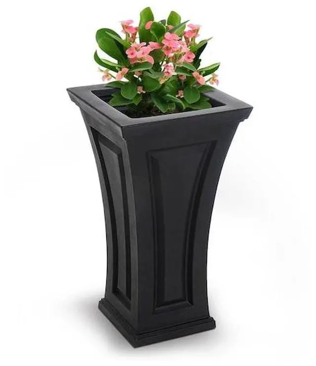 Alt view image 4 of 5 - Mayne Inc Cambridge Tall Planter, Black
