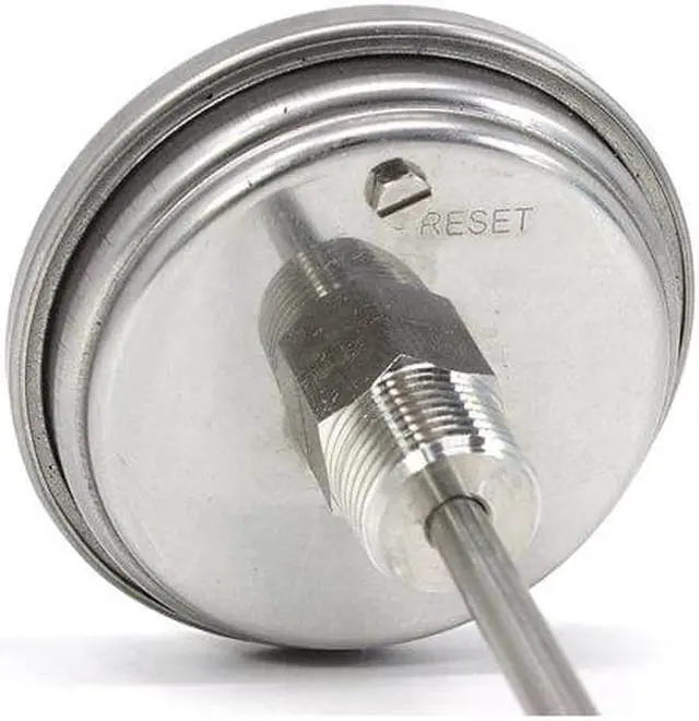 Alt view image 3 of 3 - CONCORD PF300-C-4 3" 304 Stainless Steel Thermometer Glass Dial Brew Kettle Pot