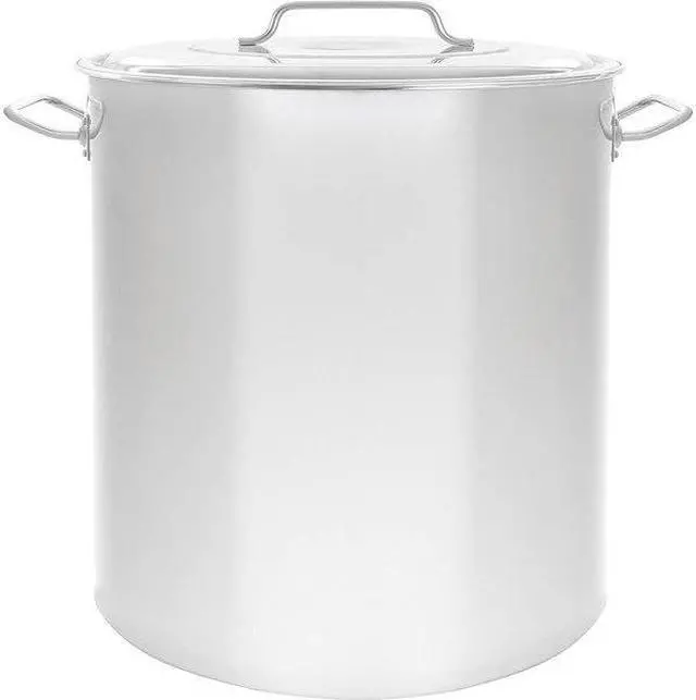 Alt view image 2 of 4 - CONCORD S3539S Stainless Steel Stockpot Brew Kettle w/ Lid, Beer Hops, 40 Quart