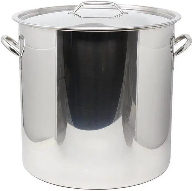 Alt view image 3 of 6 - CONCORD S4040 Commercial Grade Stainless Steel Stock Pot w/ Steamer Basket, 53