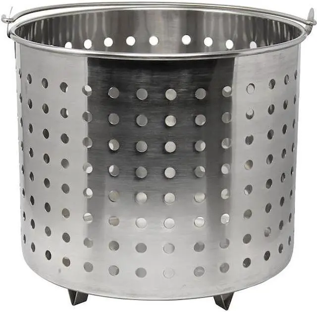 Alt view image 4 of 6 - CONCORD S4040 Commercial Grade Stainless Steel Stock Pot w/ Steamer Basket, 53