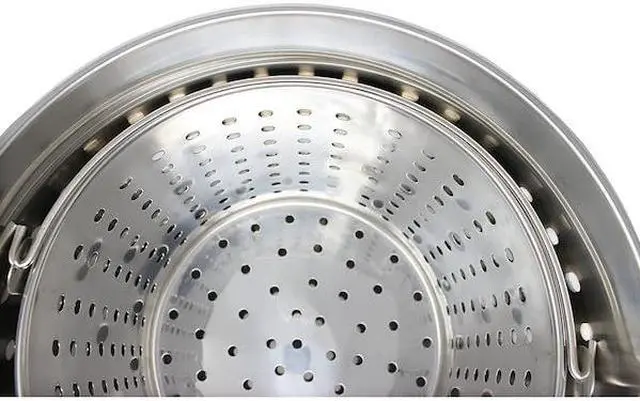 Alt view image 5 of 6 - CONCORD S4040 Commercial Grade Stainless Steel Stock Pot w/ Steamer Basket, 53