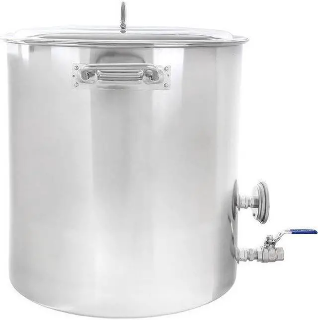 Alt view image 2 of 2 - CONCORD S5548S-BK Stainless Steel Home Brew Kettle Set, 120 Quart/ 30 Gal