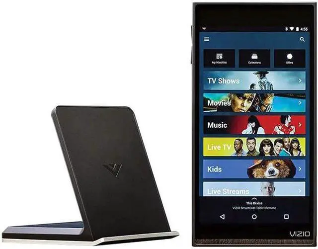 Alt view image 15 of 20 - Vizio XR6M10 SmartCast Tablet Remote - Integrated Octa-Core Processor - 8 GB Storage - 6-inch Touchscreen Display - Android 5.1.1