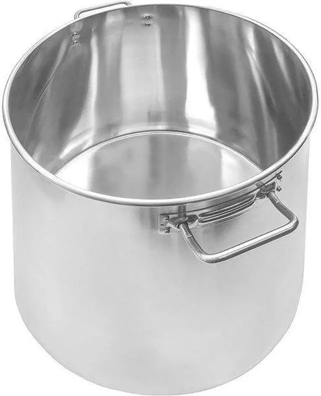 Alt view image 4 of 4 - CONCORD S3539S Stainless Steel Stockpot Brew Kettle w/ Lid, Beer Hops, 40 Quart