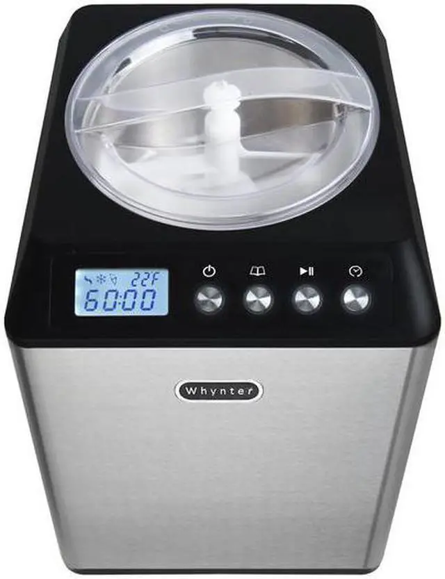 Alt view image 8 of 18 - Whynter 2.1 Quart Upright Ice Cream Maker with Stainless Steel Bowl