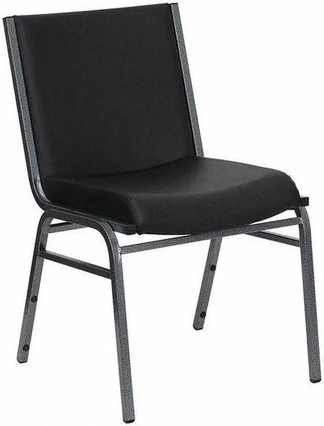 Alt view image 11 of 20 - HERCULES Series Heavy Duty Black Vinyl Stack Chair