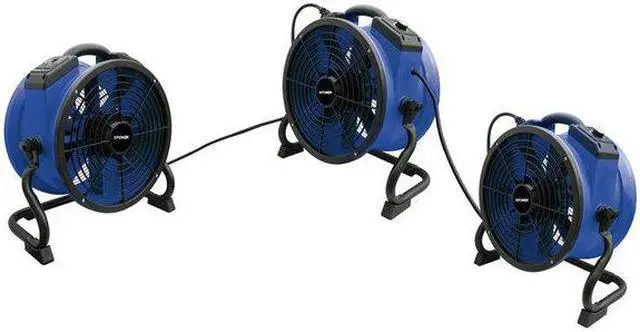 Alt view image 6 of 7 - XPOWER X-35AR Industrial High Temperature Axial Air Mover W/ Power Outlets for