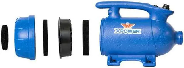 Alt view image 10 of 15 - XPOWER B-24 Thermal Ace 3 HP Dog Grooming Force Pet Dryer with 2 Heat Settings