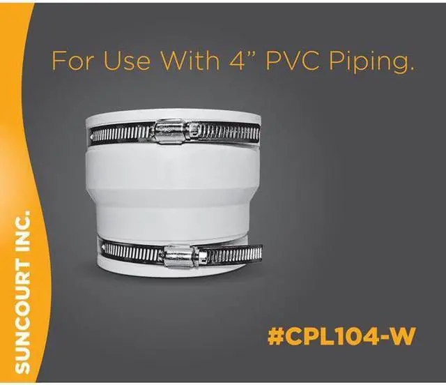 Alt view image 3 of 7 - suncourt radon mitigation fan kit 4 in. fan with 4 in. to 4 in. couplers and air pressure indicator