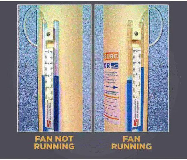 Alt view image 6 of 7 - suncourt radon mitigation fan kit 4 in. fan with 4 in. to 4 in. couplers and air pressure indicator