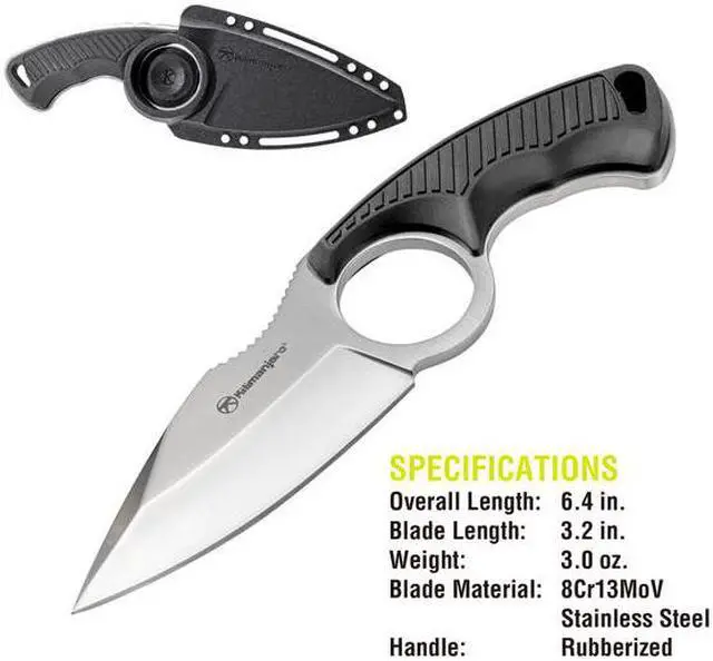 Alt view image 3 of 12 - Kilimanjaro 6-3/4 Inch Neck Knife (Stretta) - 910106