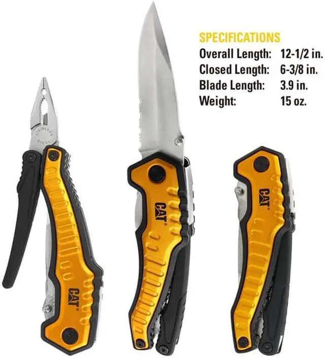 Alt view image 3 of 6 - CAT 980045 XL Multi-Tool with Pouch