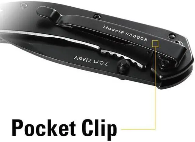Alt view image 12 of 12 - Cat 6 Inch Drop Point Folding Knife - 980008