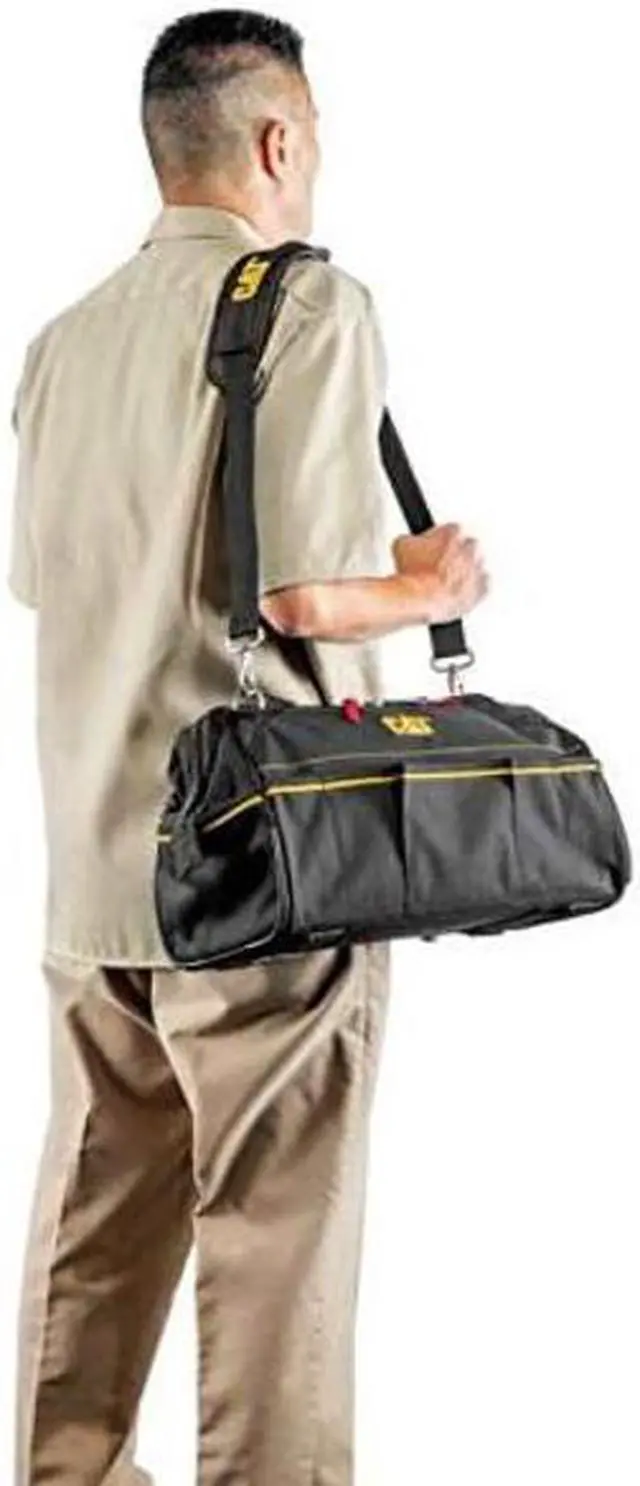 Alt view image 11 of 11 - Cat 16 Inch Tech Wide-Mouth Tool Bag - 980206N