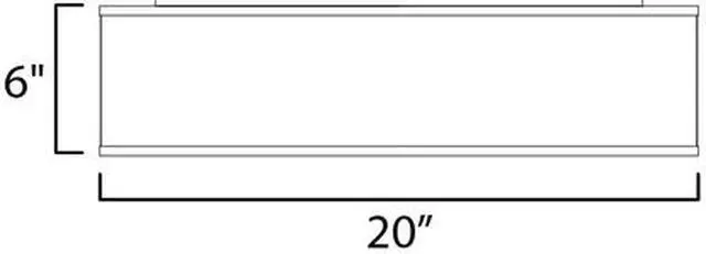 Alt view image 3 of 3 - Maxim 10222WL 20 in. Prime LED Flush Mount Ceiling Light, White Linen