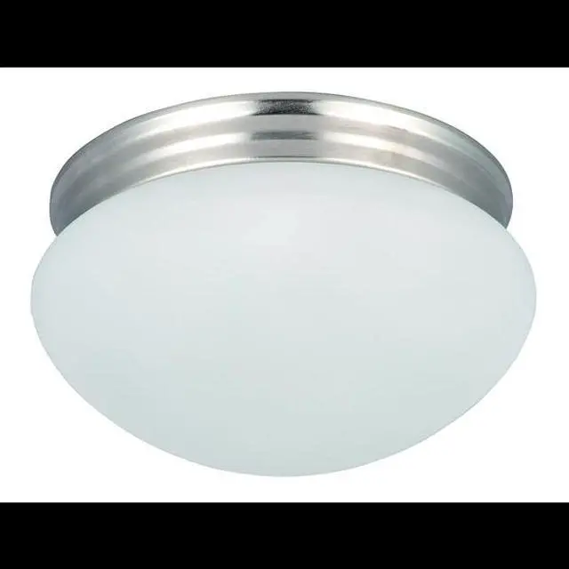 Alt view image 3 of 3 - Maxim 5885FTSN 5 x 9 in. Essentials 2-Light Flush Mount, Satin Nickel