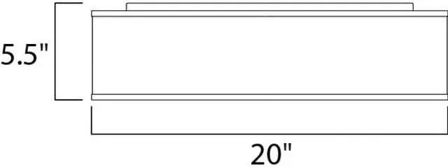 Alt view image 3 of 3 - Maxim 10232WL 20 in. Prime LED Flush Mount Ceiling Light, White Linen