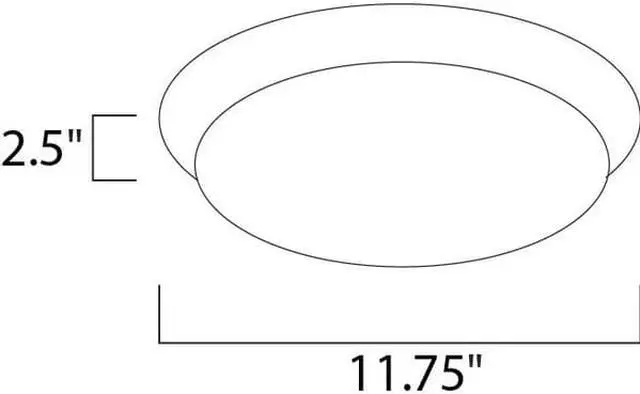 Alt view image 3 of 3 - Maxim 87595WTWT Profile EE LED Flush Mount, White