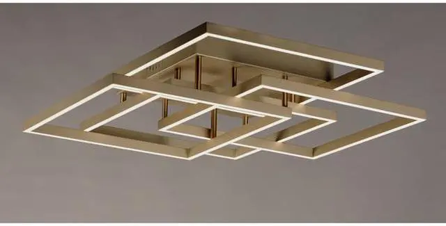 Alt view image 2 of 3 - ET2 E21518-CHP Traverse LED 4-Light 31" Wide Champagne Flush Mount Light