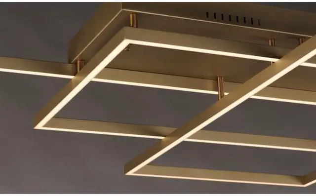 Alt view image 3 of 3 - ET2 E21518-CHP Traverse LED 4-Light 31" Wide Champagne Flush Mount Light