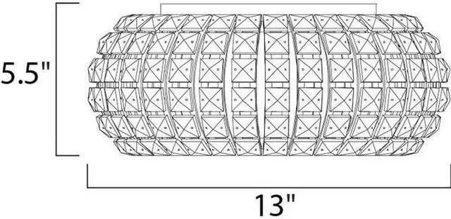Alt view image 2 of 2 - ET2 E21800-20PC Bijou 4-Light 13" Wide Polished Chrome Flush Mount Light
