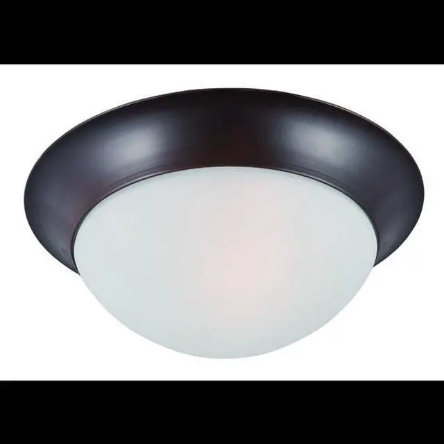Alt view image 3 of 3 - Maxim 5850FTOI 4 x 12 in. Essentials One Light Flush Mount, Oil Rubbed Bronze