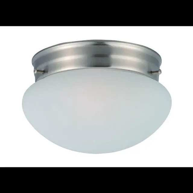 Alt view image 3 of 3 - Maxim 5884FTSN 4.5 x 7.5 in. Essentials One Light Flush Mount, Satin Nickel