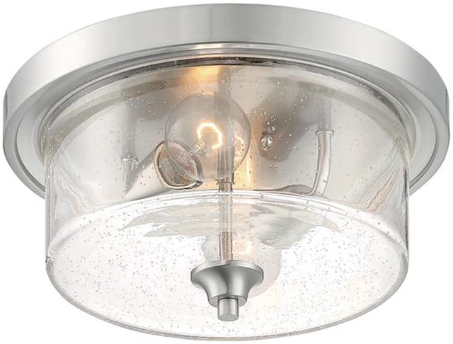Alt view image 2 of 4 - NUVO 60/7190 Fixture, Flush, 2-Light, Incandescent, 60W, 120V, A19, Medium