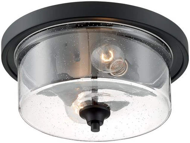 Alt view image 2 of 4 - NUVO 60/7290 Fixture, Flush, 2-Light, Incandescent, 60W, 120V, A19, Medium