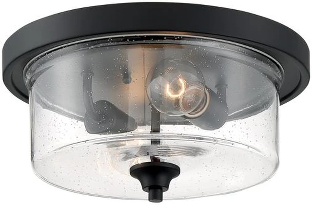 Alt view image 4 of 4 - NUVO 60/7290 Fixture, Flush, 2-Light, Incandescent, 60W, 120V, A19, Medium