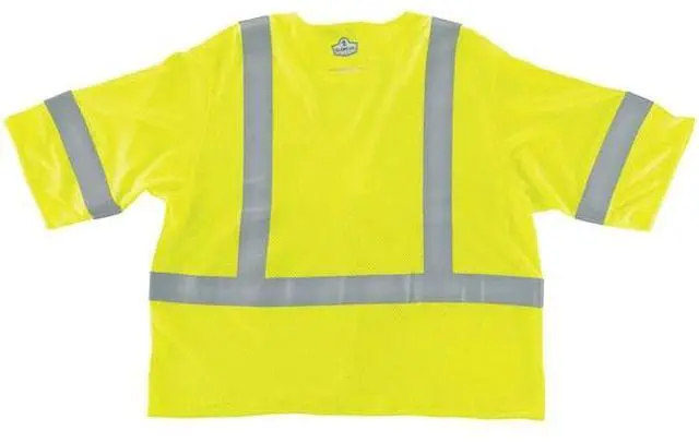 Alt view image 5 of 5 - Ergodyne 22219 GloWear 8356FRHL Class 3 FR Hook and Loop Safety Vest with Sleeves - Modacrylic - 4X-Large/5X-Large - Lime