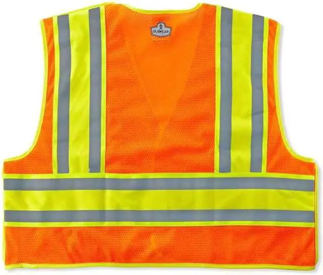Alt view image 2 of 3 - ERGODYNE 8245PSV Orange Type P Class 2 Public Safety Vest