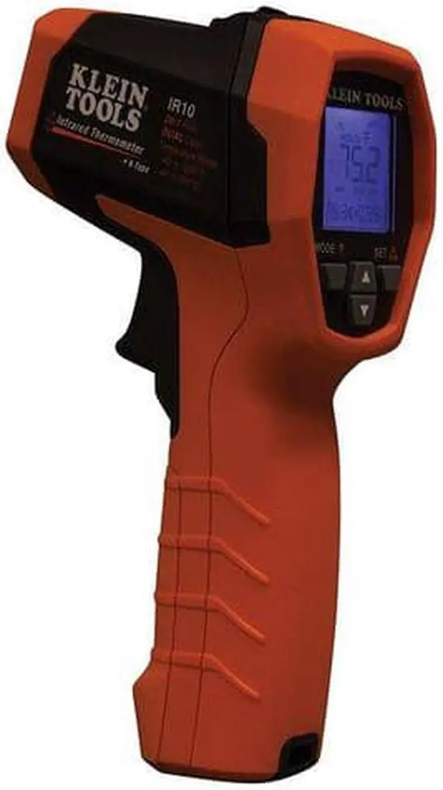 Alt view image 9 of 13 - Klein Tools IR10 20:1 Cordless Dual-Laser Infrared Thermometer Kit
