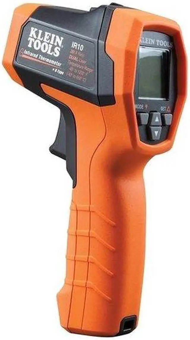 Alt view image 13 of 13 - Klein Tools IR10 20:1 Cordless Dual-Laser Infrared Thermometer Kit