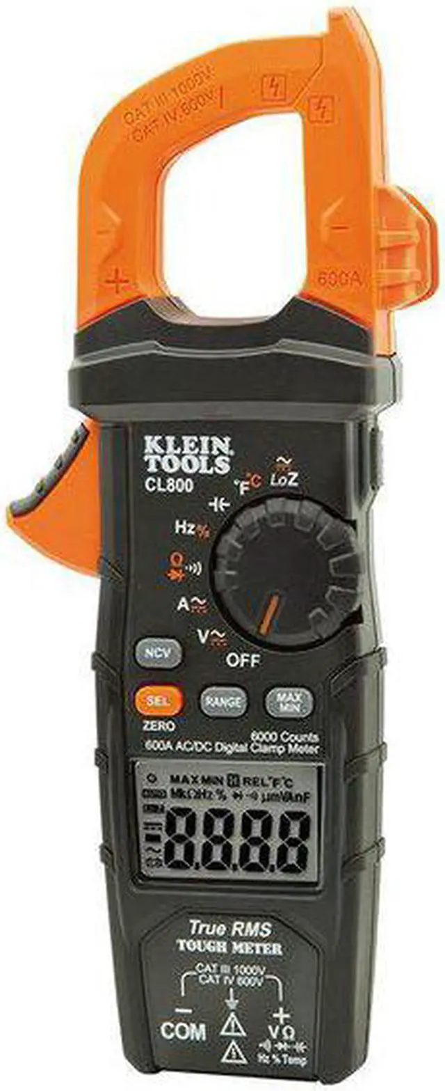 Alt view image 14 of 19 - Klein Tools Digital Clamp Meter - AC/DC Auto-Ranging - 600A