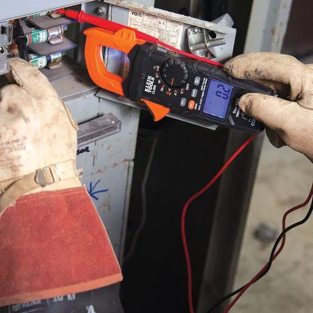 Alt view image 19 of 19 - Klein Tools Digital Clamp Meter - AC/DC Auto-Ranging - 600A