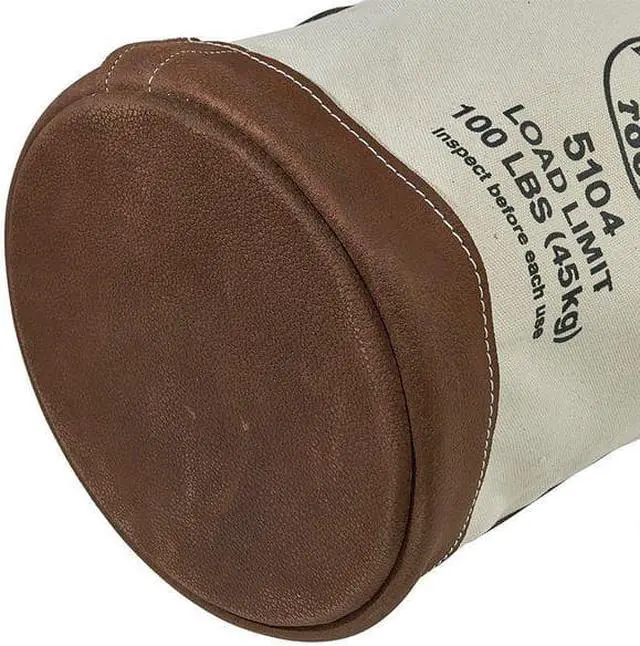 Alt view image 11 of 14 - Klein Tools 409-5104 12" Leather-Bottom Bucket