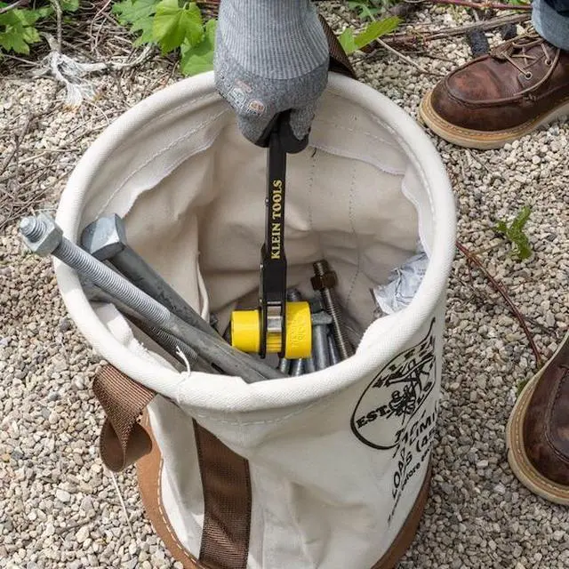 Alt view image 13 of 14 - Klein Tools 409-5104 12" Leather-Bottom Bucket
