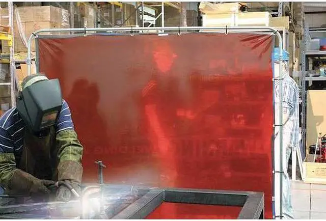 Alt view image 2 of 3 - ACCUFORM PWD100RD Welding Screen, Danger Shield Your Eyes From the Arc, Vinyl,
