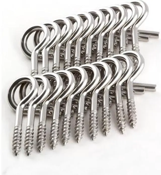 Alt view image 2 of 3 - Hangman QH-20 Stainless Steel Outdoor Q-hangers 20 Pk
