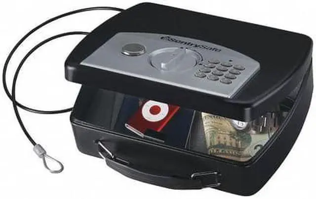 Alt view image 5 of 11 - Compact Safe Black Electronic Lock