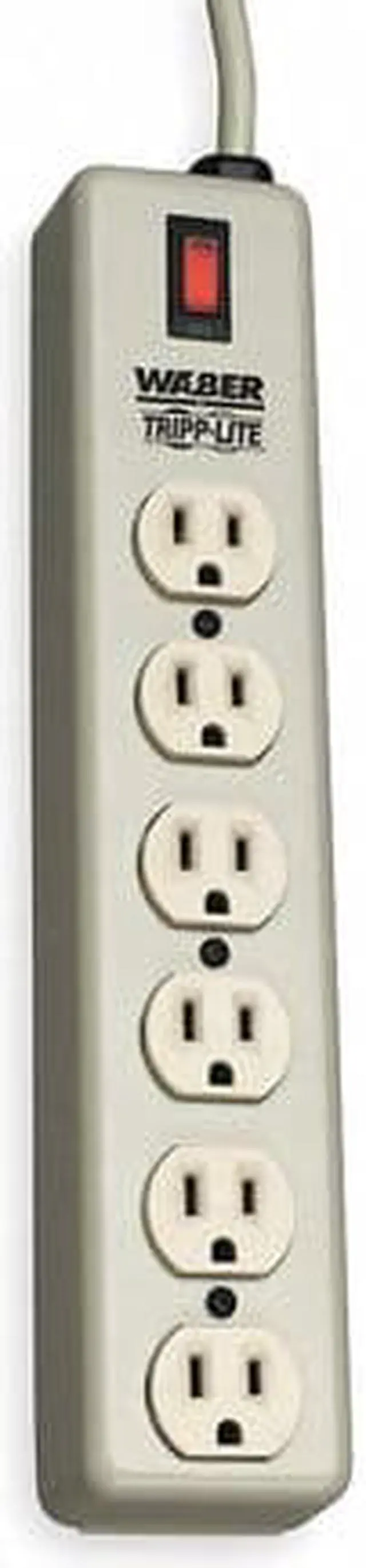 Alt view image 6 of 10 - Tripp Lite Waber 6SPDX 6-Outlets Power Strip